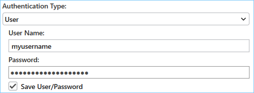 User authenticated connection